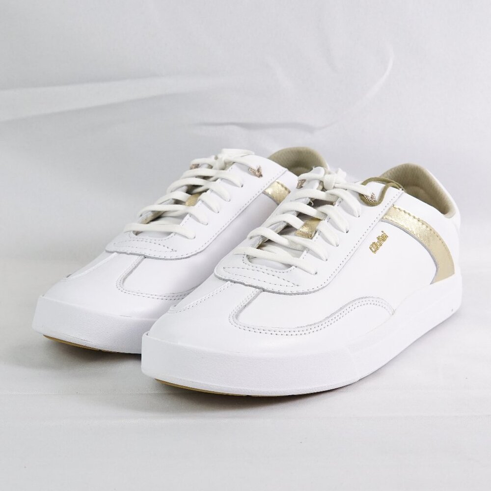 NIB Women's OluKai Ha'Upu 20493-4R4R Size 11 in White Leather Sneakers